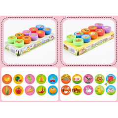 Assorted Stamps for Kids Self-Ink Teacher Stamps Party Favor Children Treasure Box Prize Classroom Easter Egg Stuffers Toys Gift