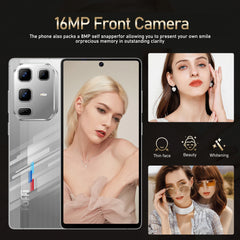 هاتف Global Vision S25 Ultra الذكي بنظام أندرويد 4100 مللي أمبير/ساعة وذاكرة وصول عشوائي (RAM) سعة 8 جيجابايت وذاكرة قراءة فقط سعة 256 جيجابايت وشاشة 6.8 بوصة ودقة 720x1600HD بدقة 16+32 ميجابكسل وشبكة 4G و5G