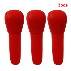 Gear Head Shift knob Cover Car Hand Brake Covers Handbrake Grips Gear Shift Collars Durable Silicone Interior Accessories