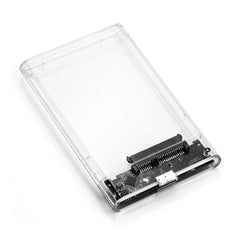 علبة محرك أقراص صلبة SATA SSD مقاس 2.5 بوصة بمنفذ USB 3.0 مع سرعة نقل 5 جيجابت في الثانية، وعلب أقراص صلبة خارجية متنقلة وكابل