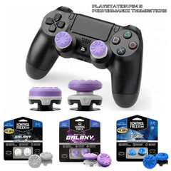 غطاء جديد من قطعتين من Freek Galaxy Performance Thumb Grip Caps من السيليكون لعصا التحكم التناظرية PS5 Dualsenese PS4Controller غطاء سيليكون