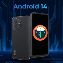 HOTWAV Note 15 Pro Mobile Phone Android 14 6.6'' HD+ 12(4+8)GB 128GB Cellphone 13MP 5160mAh 8.9mm Ultra-Thin Smartphone