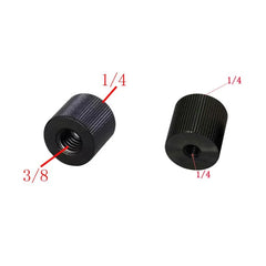 Metal 1/4 Female to 1/4 Female or 1/4 Female to 3/8 Female Screw for Tripod Magic Arm Camera DSLR Photography Studio Accessories