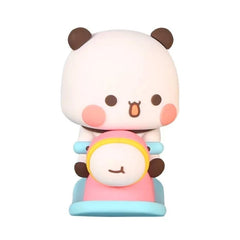 Cute Bubu Dudu Panda Bear Figure Kawaii Cartoon Panda Model Creative Exciting Spring Animal Car Ornaments