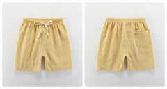 2 4 6 8 10 Years Boys Shorts Kids Sport Pant Baby Summer Clothes Children Linen Soft Cotton Shorts Newborn Toddler Casual Shorts