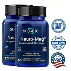 Magnesium Threonate 2000 Mg Capsules, High Absorption Rate, Support Brain Memory and Cognitive Supplement, Relieve Stress