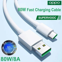 كابل OPPO الأصلي USB Type C Super Vooc سلك شحن سريع OPPO Find X5 X6 X3 Pro N2 Flip Reno10 8 7 6 Pro A77 A78 A98