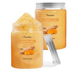 Catindra Turmeric Body Scrub Cleansing Exfoliator Removes Dark Spots Melanin Moisturizing Skin Care Exfoliating Scrubs