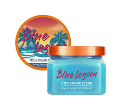 Hot Selling Tree Hot Blue Lagoon Shea Sugar Body Scrub Moisturizing Brightening Exfoliating HydratingMud For Face Body Use