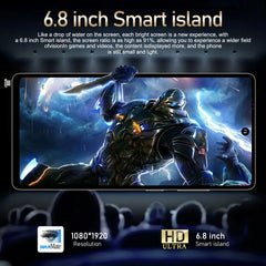 Global Vision S24 Ultra Smartphone 5G Android 5800mAH 8GB RAM 512G ROM 6.8Inch 1920x1080HD 24+48MP MTK10 4G Network Mobile Phone