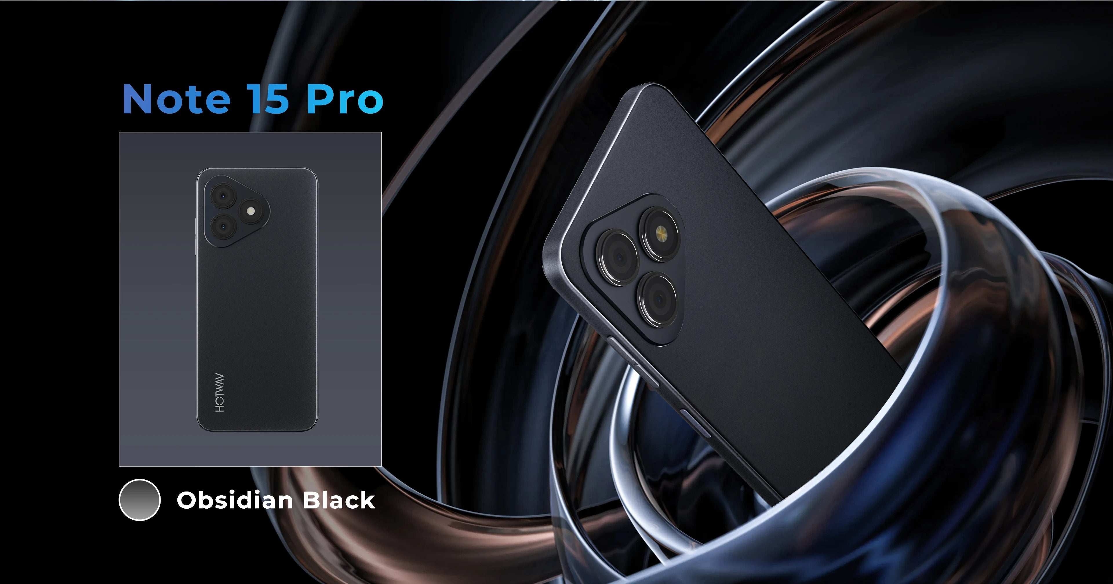 HOTWAV Note 15 Pro Mobile Phone Android 14 6.6'' HD+ 12(4+8)GB 128GB Cellphone 13MP 5160mAh 8.9mm Ultra-Thin Smartphone