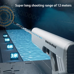 Hot Sales Waterproof Fully Automatic Water Gun Toys With Light Water Pistol Spray Blaster Absorbing Summer Pool Toys For Kids