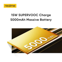 هاتف realme C61 الذكي بطارية 5000 مللي أمبير/ساعة شحن فائق السرعة 15 وات كاميرا 50 ميجابكسل AI شاشة 90 هرتز محرك AI IP54 256 جيجابايت NFC