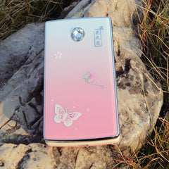 Women Flip Mobile Phone Slim Flashlight Cute Cover Style Dual Sim Big Push Button SOS Sound Recorde Cellphone