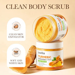 Turmeric Vitamin C Face Scrub Pore Minimizing, Skin Brightening Dead Cell Removal for Radiant Complexion