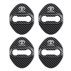 4PCS Car Door Lock Cover Case For Toyota chr Corolla Camry rav4 Yaris hilux prius avensis auris Prado verso fortuner Accessories