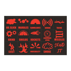 15pcs/Set Creative Car Switch Button Stickers Dashboard Console Label Decals Self-Adhesive Decorations For Car Truck