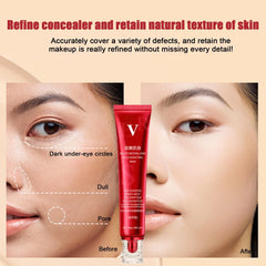 30g Red Upgrade FV Foundation Precious Luxury Waterproof Makeup Base Concealer Oil Control Hydrating Cream High Coverage