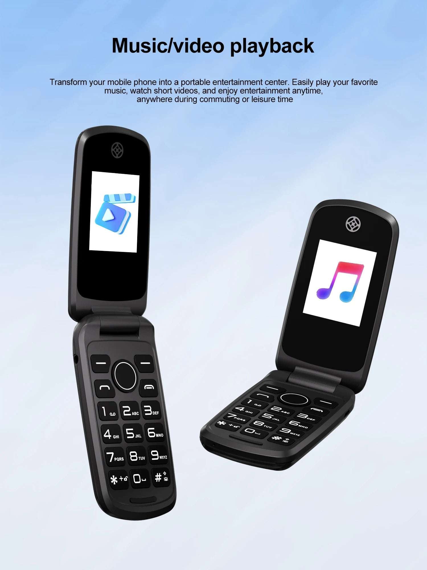 2025 SERVO F4 Fold Feature Mobile Phone 1.77" Display Dual SIM Standby Call Recording MP4 FM Radio 2G Flip Button Backup Phones