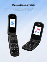 2025 SERVO F4 Fold Feature Mobile Phone 1.77" Display Dual SIM Standby Call Recording MP4 FM Radio 2G Flip Button Backup Phones