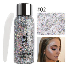 Eye Glitter Nail Hair Body Face Gel Art Waterproof High Gloss Glitter Body Multifunctional Makeup Decoration Party Festival