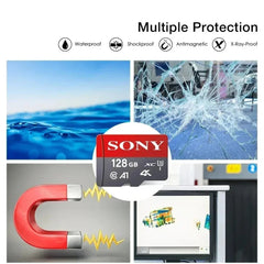 بطاقة ذاكرة سوني 1 تيرابايت 512 جيجابايت مايكرو إس دي تي إف 256 جيجابايت 128 جيجابايت U1 A1 مايكرو إس دي 64 جيجابايت 100 ميجابايت سرعة القراءة فئة 10 فلاش مايكرو كارت للهاتف