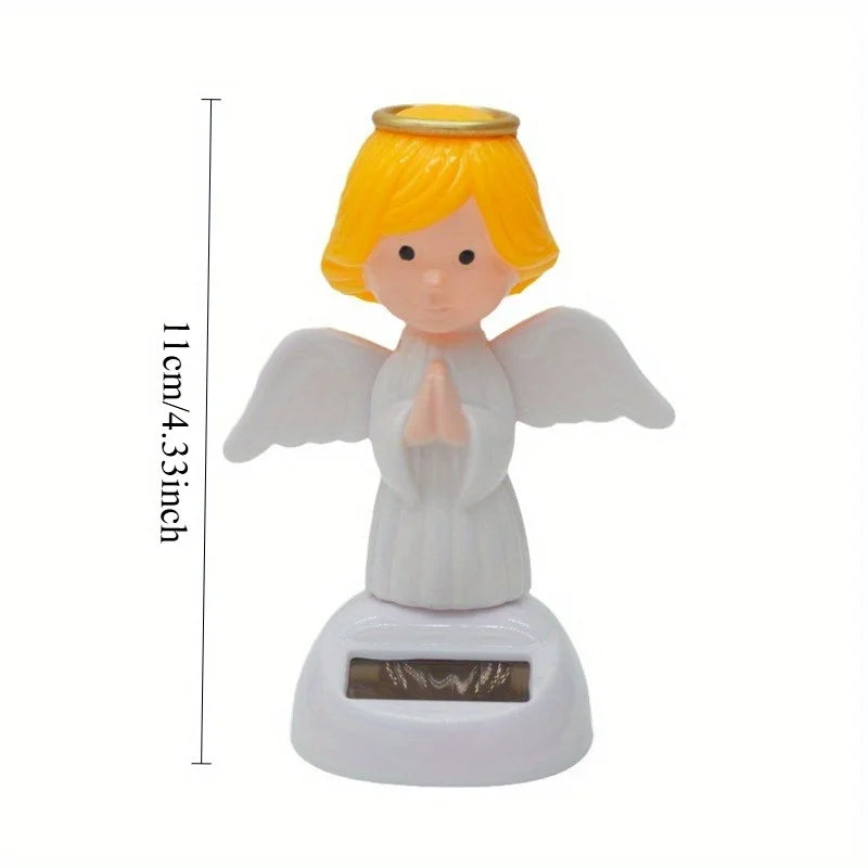 1PC Angel Solar Car Decoration Solar Dancing Figures for Car Dancing Dolls Swinging Animated Bobble Dancer Car Decor