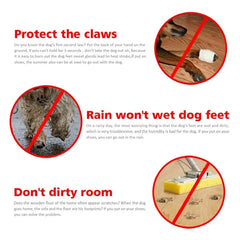 New 4pcs Pet Dog Shoes Anti-slip Rain Snow Boot Thick Warm For  Small Cats Dogs Puppy Dog Socks Booties
