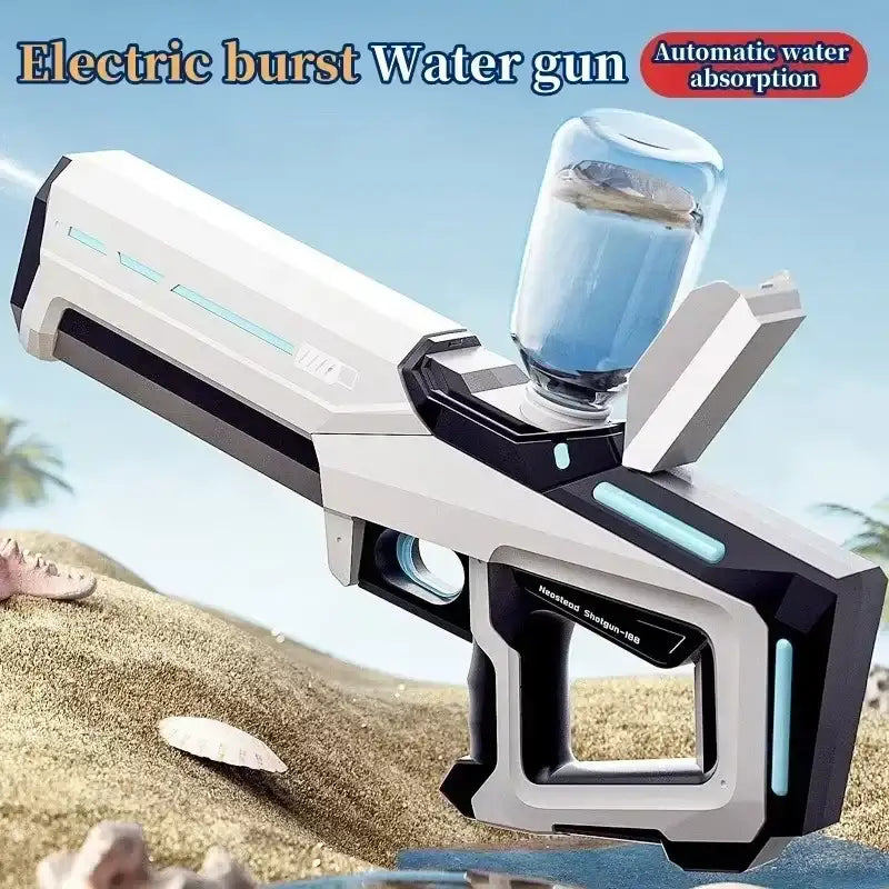 2025 New Automatic Water Absorbing Electric Water Gun Outdoor Beach Swimming Pool Entertainment Adults And Boy Kid Water Gun Toy