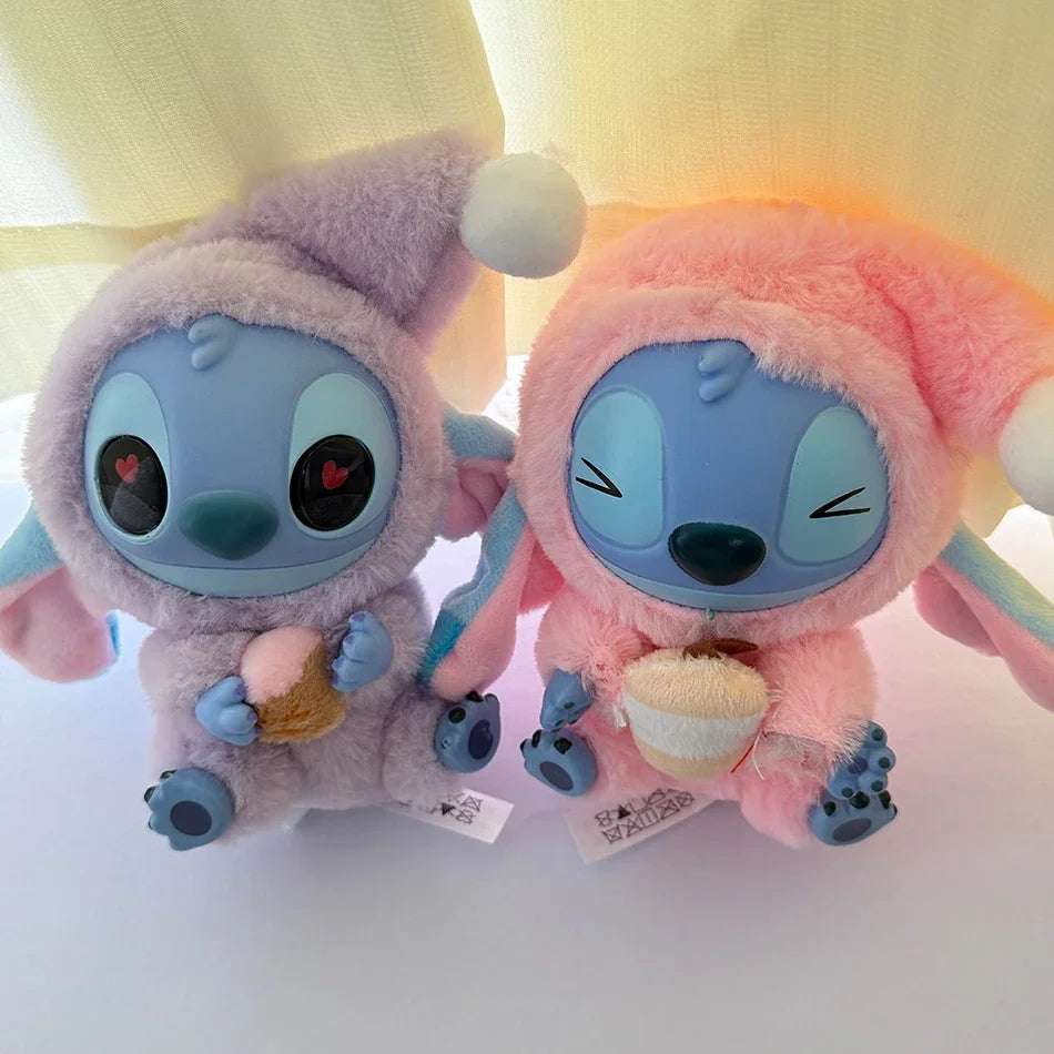 15CM New Stitch Eat Something Before Sleep Series Blind Box Plush Dolls Pendant Cute Doll Ornament Mystery Box Surprise Toy Gift