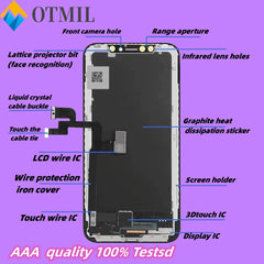 100% AAA+++ Best Choice incell LCD for iPhone XR Display Screen With 3D Touch Digitizer  Assembly No Dead Pixel Replacement