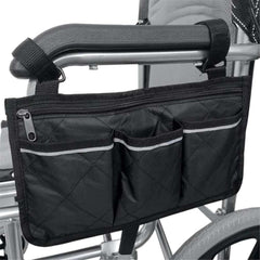 Wheelchair Beach Chair Side Bag With Reflective Strip Arm Rest Pouch For Most Walking Wheels And Mobile Equipment Accessories
