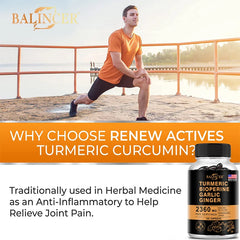Curcumin Inflammation Support Black Pepper for Maximum Absorption, Natural Premium Joint Flexibility and Muscle Health Support