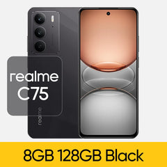 هاتف realme C75 4G الذكي IP69 IP68 مقاوم للغبار والماء بدرجة عسكرية 5828 مللي أمبير في الساعة 45 وات شحن عكسي متين