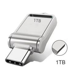 2TB Metal Flash Drive Usb 3.2 Super High Speed Transfer U Disk Pen Drive 1TB Waterproof Type C Disk For Cellphone PC 2025