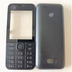 For Nokia 208 Full Complete Mobile Phone Housing Cover Case+English Keypad And Hebrew Keypad Replacement Parts
