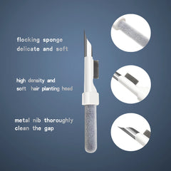 3IN1 Portable Cleaning Pen Headphones Mobile Phone Tablet Dust Dirt Clean Tool For iPhone Xiaomi HUAWEI Samsung Earphone Cleaner