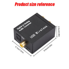 Digital To Analog Audio Converter Support Bluetooth 3 5mm Suitable For TV Audio Digital Coaxial Fiber Optic Analog Output Conver