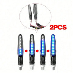 2PCS Universal LED Motorcycle Turn Signal Light 12v IP68 Waterproof Amber Flasher Indicator Blinker Rear Lights Lamp Accessories