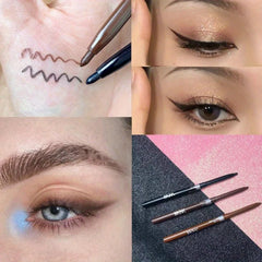 Smooth Eyeliner Gel Pencil Waterproof Long-lasting Ultra-fine Natural Soft Non-Smudge Black Brown Eyeliner Pen Makeup for Eyes