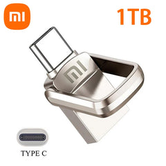 XIAOMI 2TB Metal Pendrive 2 IN 1 OTG 1TB 512GB USB Flash Drives 256GB 2TB USB 3.2 Pen Drive Memory Stick Type C For Cellphone PC