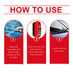 Glass Cleaning Board Universal Glass Cleaning Wipe Board Cleaning Glass Brush for Car Windshield Oil Film Cleaner Glass Coating