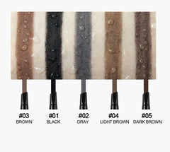 Double-Ended 5 Colors Eyebrow Pencil Natural Non-fading Waterproof Long-Lasting Filling And Outlining Eyebrow