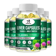 Liver Capsules Tudca + Milk Thistle Liver Detox and Cleanse for Health Promotes Liver Toxinremoval Antioxidant & Detoxifier