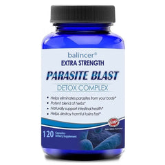 Antibacterial PARASITE BLAST, Removes All Body Parasites, Natural Gut Health, Cleans Colon Detox + Cleanse, Liver Immunity