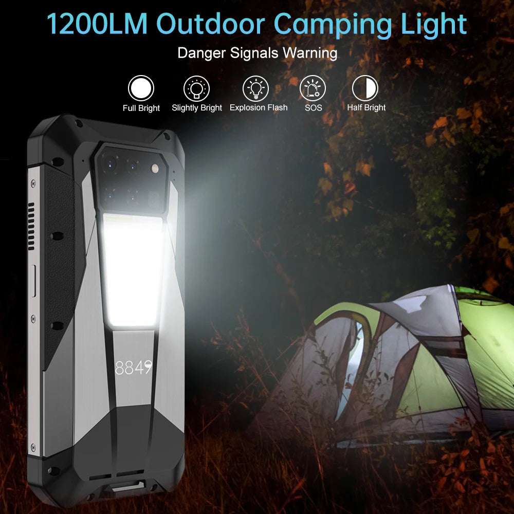 Unihertz Tank 3 Pro 8849 with 100 Lumens 5G Projector phone,32GB/36GB RAM,512GB ROM,23800mAh 120W,200MP Camera,Bluetooth 5.3,NFC