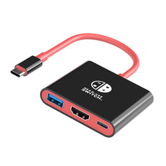 محول TUTI USB C إلى HDMI بدقة 4K/1080P يدعم وضع Switch TV Dock متوافق مع Steam Deck Nintendo Switch OLED