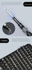 115 in 1 Multifunctional Precision Magnetic Screwdriver Set Computer PC Mobile Phone Equipment Repair Screwdrive Kit Hand Tools