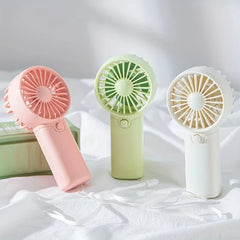 2024 Cute Mini Fan Portable Handheld Fan Lightweight Handy Fan Pocket Size Low Noise Small Electric Fan Student Gift Outdoor Fan