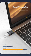 محول 10A OTG USB 3.0 إلى النوع C من USB أنثى إلى النوع C ذكر محول شحن سريع OTG USB C لأجهزة الكمبيوتر المحمولة Xiaomi Samsung
